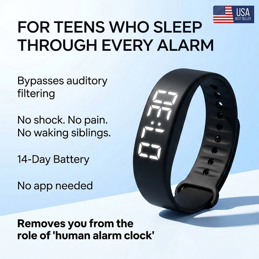 WakePulse™ Silent Vibration Wake Band for Deep Sleepers